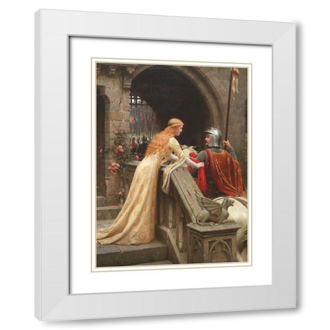 God Speed White Modern Wood Framed Art Print with Double Matting by Leighton, Edmund