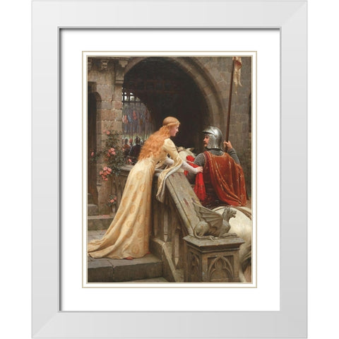 God Speed White Modern Wood Framed Art Print with Double Matting by Leighton, Edmund