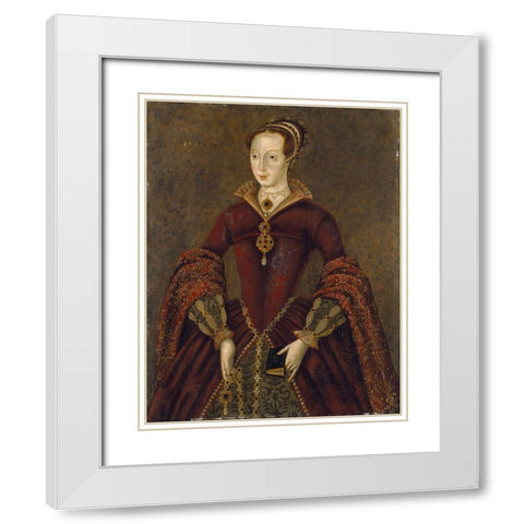 Streatham portrait White Modern Wood Framed Art Print with Double Matting by Unknown