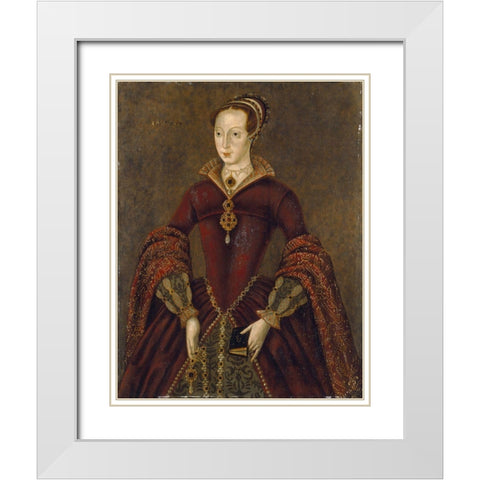 Streatham portrait White Modern Wood Framed Art Print with Double Matting by Unknown