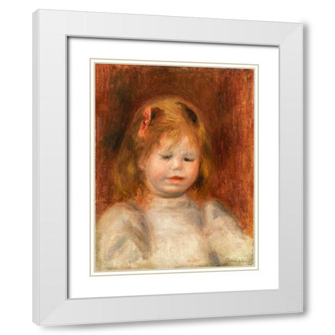 Portrait of Jean Renoir 1897 White Modern Wood Framed Art Print with Double Matting by Renoir, Pierre-Auguste