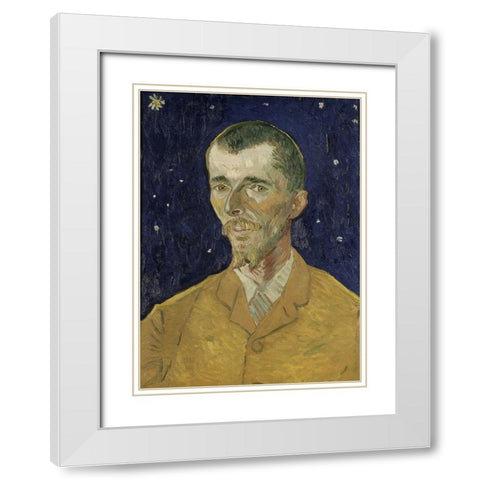 Eugene Boch White Modern Wood Framed Art Print with Double Matting by van Gogh, Vincent