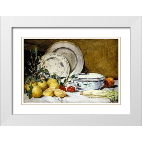 Still Life White Modern Wood Framed Art Print with Double Matting by Weir, J Alden