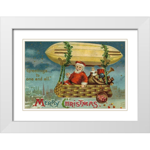 Greetings to one and all White Modern Wood Framed Art Print with Double Matting by Missouri History Museum