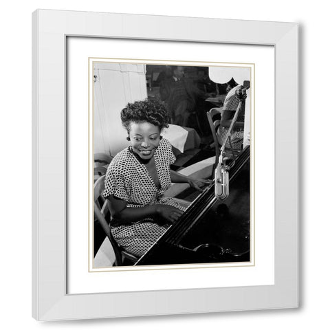 Mary Lou Williams White Modern Wood Framed Art Print with Double Matting by Gottlieb, William