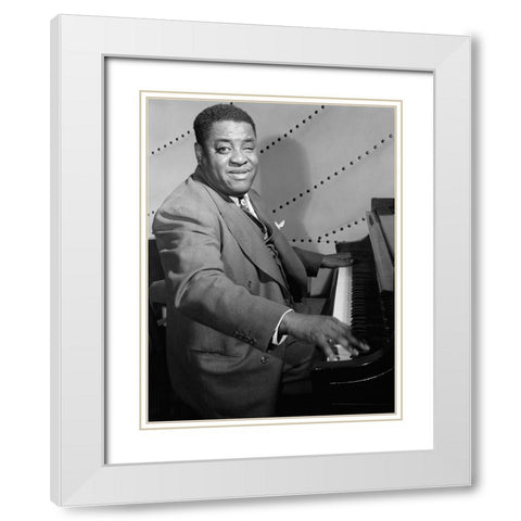 Art Tatum-Vogue Room 1948 White Modern Wood Framed Art Print with Double Matting by Gottlieb, William