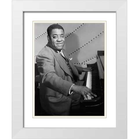 Art Tatum-Vogue Room 1948 White Modern Wood Framed Art Print with Double Matting by Gottlieb, William