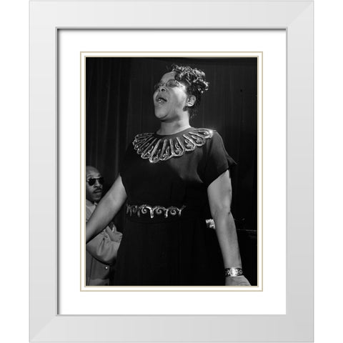Bertha Chippie Hill-New York 1947 White Modern Wood Framed Art Print with Double Matting by Gottlieb, William