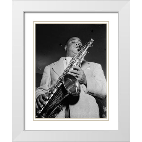 Gene Sedric-The Place-New York 1946 White Modern Wood Framed Art Print with Double Matting by Gottlieb, William