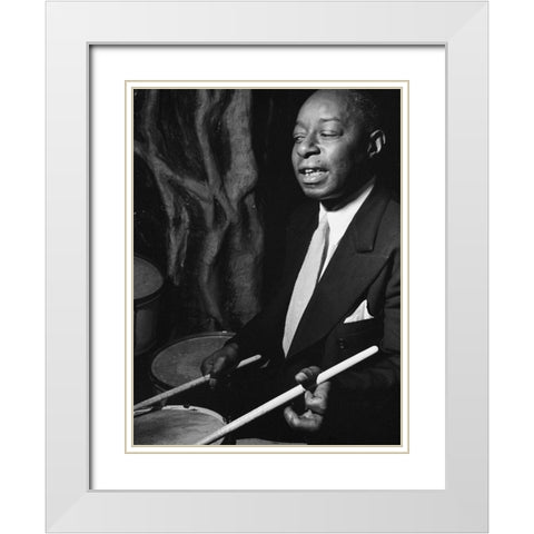 Baby Dodds-Ole South-New York 1946 White Modern Wood Framed Art Print with Double Matting by Gottlieb, William