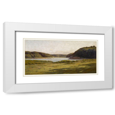 Inlet-Gloucester Harbor White Modern Wood Framed Art Print with Double Matting by Gruelle, Richard Buckner