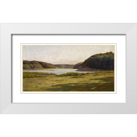 Inlet-Gloucester Harbor White Modern Wood Framed Art Print with Double Matting by Gruelle, Richard Buckner