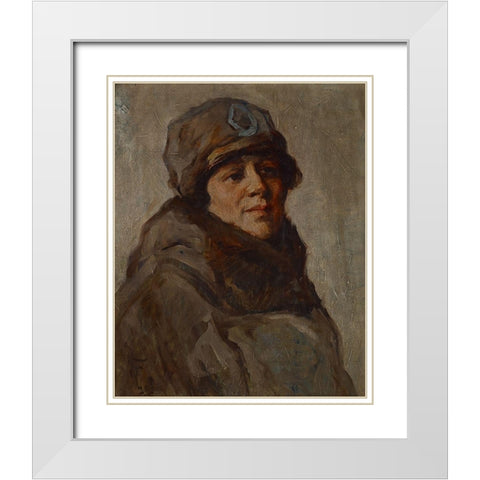 Myra Reynolds Richards White Modern Wood Framed Art Print with Double Matting by Forsyth, William J.