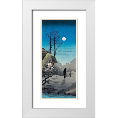 Old Inn White Modern Wood Framed Art Print with Double Matting by Takahashi, Hiroaki