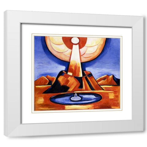 Yliaster-Paracelsus White Modern Wood Framed Art Print with Double Matting by Hartley, Marsden