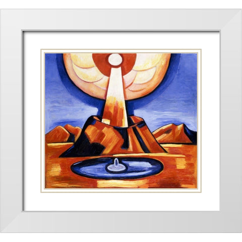 Yliaster-Paracelsus White Modern Wood Framed Art Print with Double Matting by Hartley, Marsden