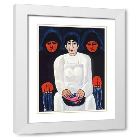 The Lost Felice White Modern Wood Framed Art Print with Double Matting by Hartley, Marsden
