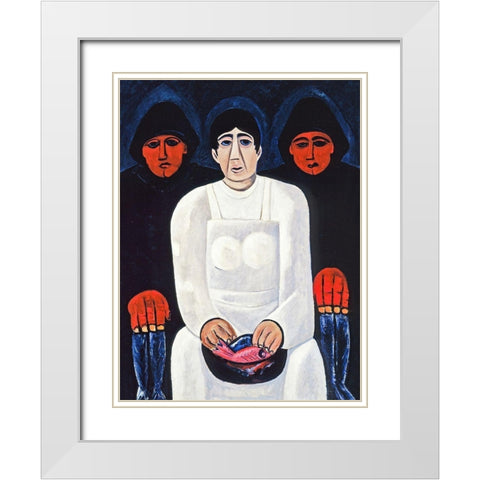 The Lost Felice White Modern Wood Framed Art Print with Double Matting by Hartley, Marsden