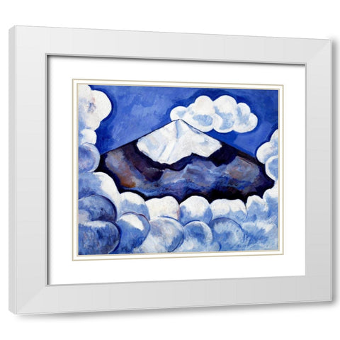 Popocatepetl-Spirited Morning White Modern Wood Framed Art Print with Double Matting by Hartley, Marsden