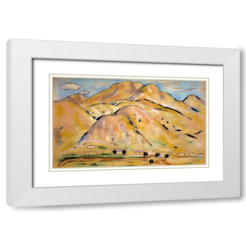 Arroyo Hondo White Modern Wood Framed Art Print with Double Matting by Hartley, Marsden