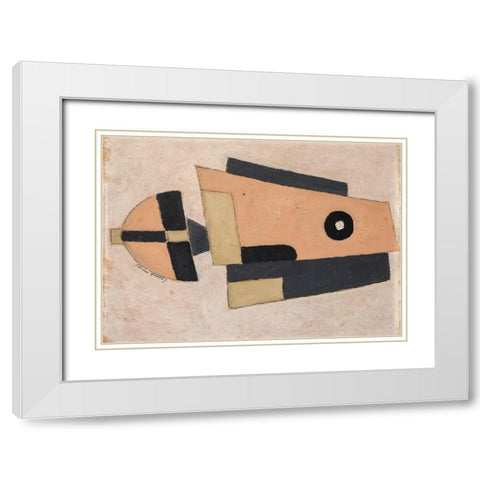 Movement-Bermuda White Modern Wood Framed Art Print with Double Matting by Hartley, Marsden