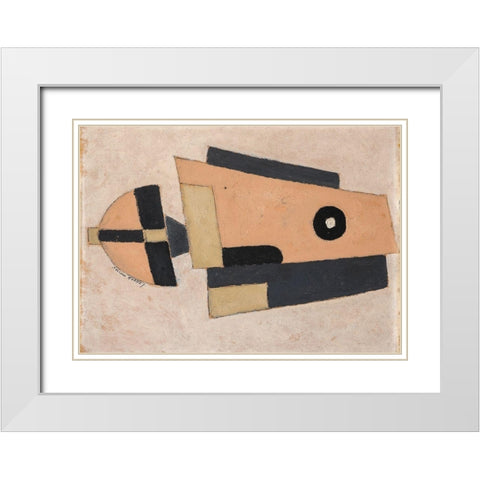 Movement-Bermuda White Modern Wood Framed Art Print with Double Matting by Hartley, Marsden
