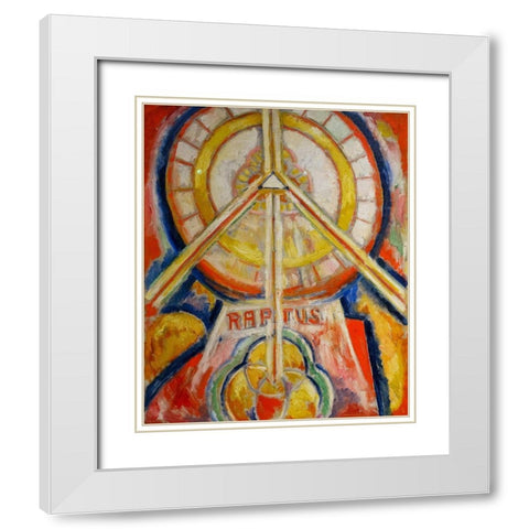 Raptus White Modern Wood Framed Art Print with Double Matting by Hartley, Marsden