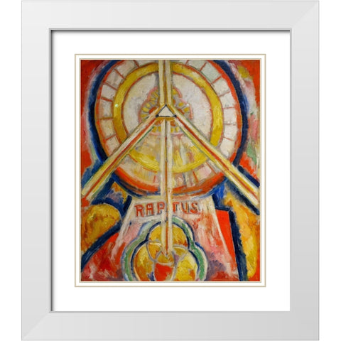 Raptus White Modern Wood Framed Art Print with Double Matting by Hartley, Marsden