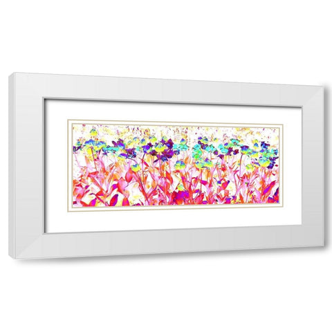 Coming up Roses White Modern Wood Framed Art Print with Double Matting by Ghanooni, Sarah