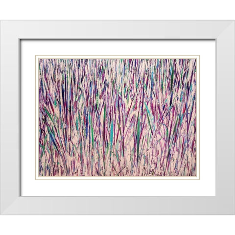 In the Jungle White Modern Wood Framed Art Print with Double Matting by Ghanooni, Sarah