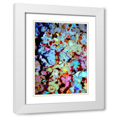 Poppin White Modern Wood Framed Art Print with Double Matting by Ghanooni, Sarah