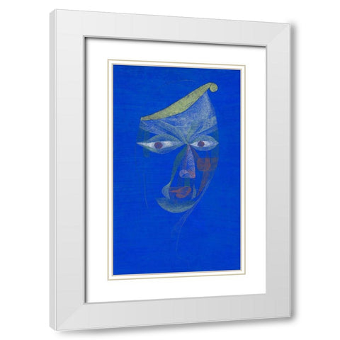 Portrait of an Oriental White Modern Wood Framed Art Print with Double Matting by Klee, Paul