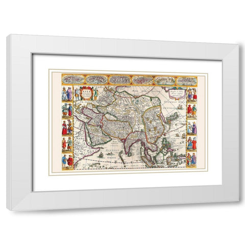Asia White Modern Wood Framed Art Print with Double Matting by Jansson, Jan
