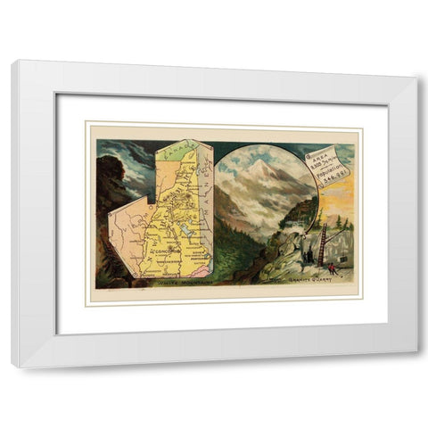 New Hampshire White Modern Wood Framed Art Print with Double Matting by Arbuckle Brothers