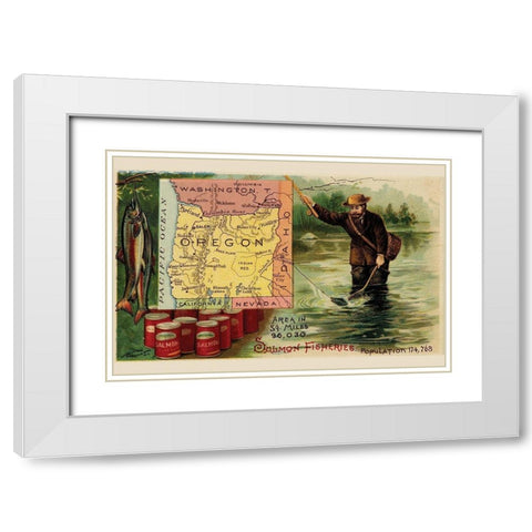 Oregon White Modern Wood Framed Art Print with Double Matting by Arbuckle Brothers