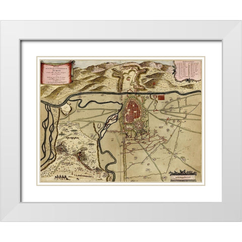 Verucca 1700 White Modern Wood Framed Art Print with Double Matting by Beeck, Anna