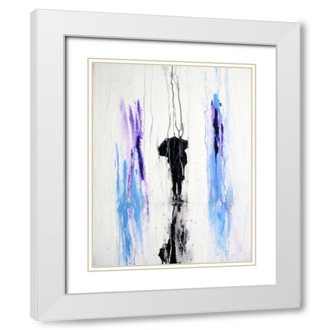 A Dark and Stormy White Modern Wood Framed Art Print with Double Matting by Clement, Diane