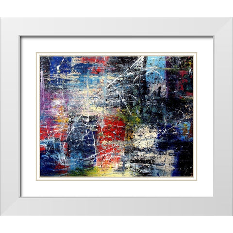 Garden Art White Modern Wood Framed Art Print with Double Matting by Clement, Diane