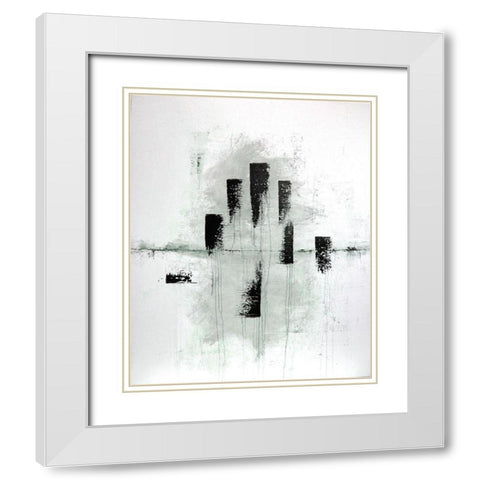 Passage White Modern Wood Framed Art Print with Double Matting by Clement, Diane
