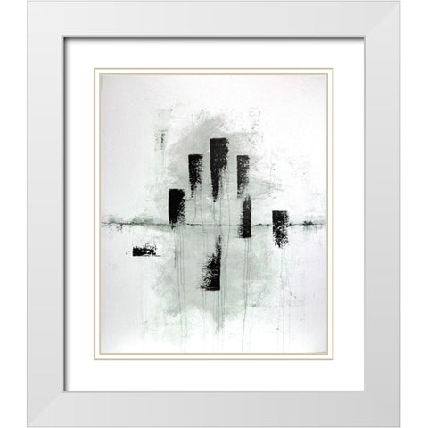 Passage White Modern Wood Framed Art Print with Double Matting by Clement, Diane