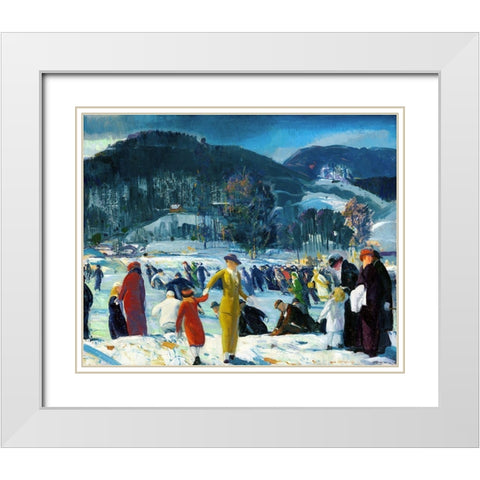 Love of Winter White Modern Wood Framed Art Print with Double Matting by Bellows, George