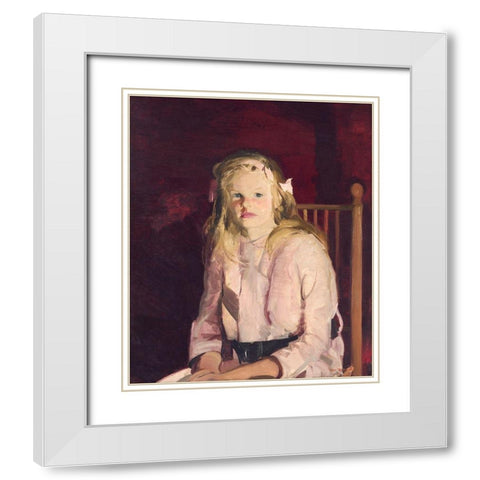 Julie Hudson White Modern Wood Framed Art Print with Double Matting by Bellows, George