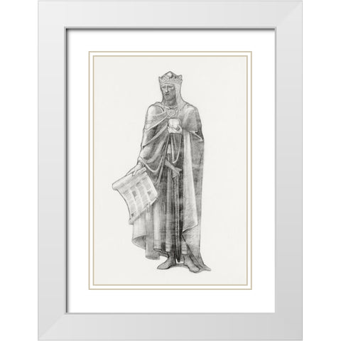 Robert the Bruce White Modern Wood Framed Art Print with Double Matting by Burneâ€“Jones, Edward