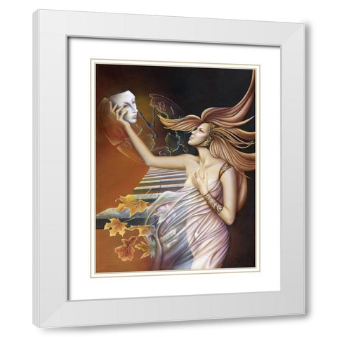 Time to Love and Trust Once Again White Modern Wood Framed Art Print with Double Matting by Ferraro