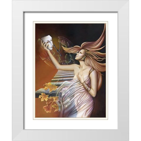 Time to Love and Trust Once Again White Modern Wood Framed Art Print with Double Matting by Ferraro