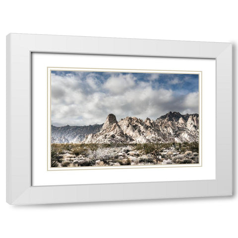Providence Mountains Mojave National Preserve California White Modern Wood Framed Art Print with Double Matting by Highsmith, Carol
