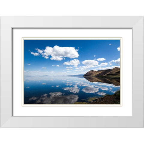 Tule Lake Refuge-California White Modern Wood Framed Art Print with Double Matting by Highsmith, Carol