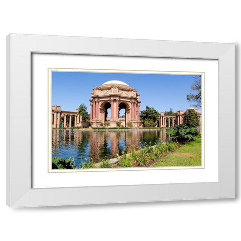 The Palace of Fine Arts in the Marina District of San Francisco-California White Modern Wood Framed Art Print with Double Matting by Highsmith, Carol