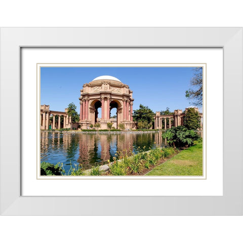 The Palace of Fine Arts in the Marina District of San Francisco-California White Modern Wood Framed Art Print with Double Matting by Highsmith, Carol