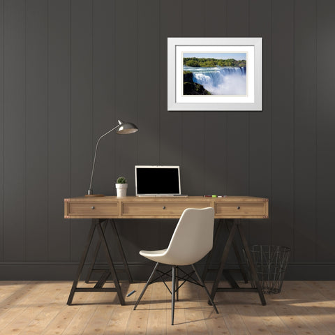 Niagara Falls-New York White Modern Wood Framed Art Print with Double Matting by Highsmith, Carol